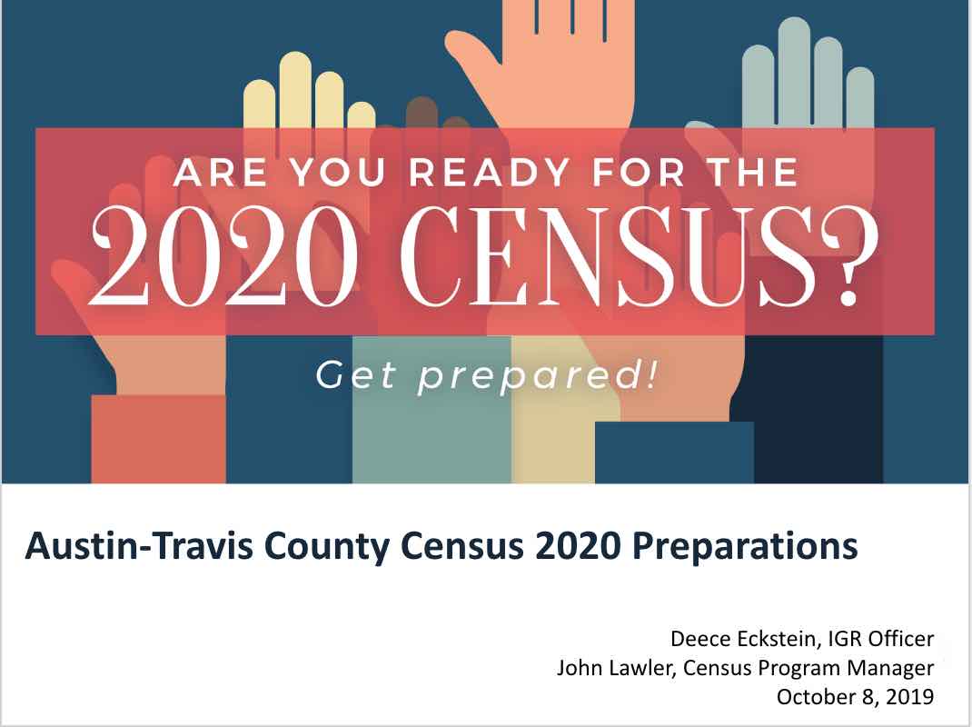 Census Preparation Report Cover Page
